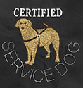 Embroidered Bandanna Certified Service Dog