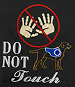 Embroidered Bandanna - Do Not Touch