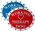 Working Therapy Dog Plastic ID Tag