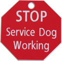 Working Service Dog Engraved Tag